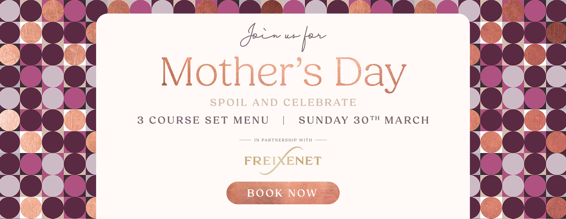 Mother’s Day menu/meal in Wickford